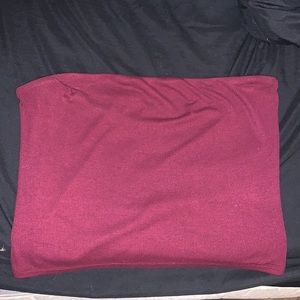 Maroon American eagle tube top